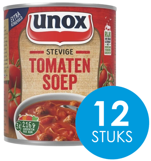 Unox Stevige Tomatensoep 12x800ml