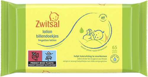 Zwitsal Lotion Billendoekjes 65st