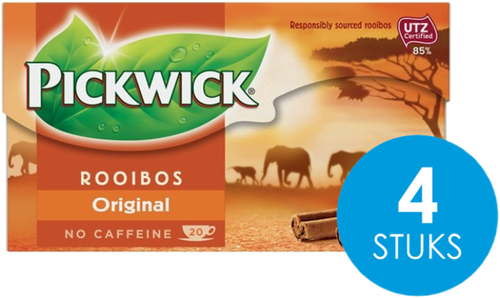 Pickwick Rooibos 1.5gr 4x20st. Cafeïnevrij.