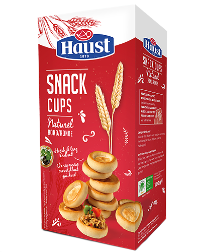 Haust Snack Cups Naturel Rond 130gr