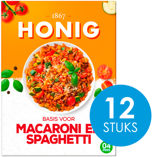 Honig Basis voor Macaroni en Spaghetti 12x41gr