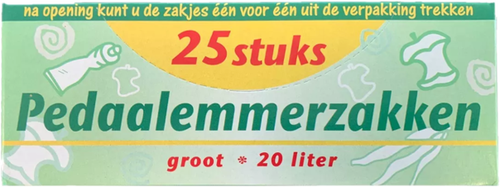 Afvalzak Pedaal 44x56cm 20L 1ds/25zk