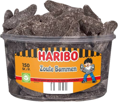 Haribo Drop Zoute Bommen silo à 150st