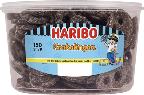 Haribo Drop Krakelingen silo à 150st